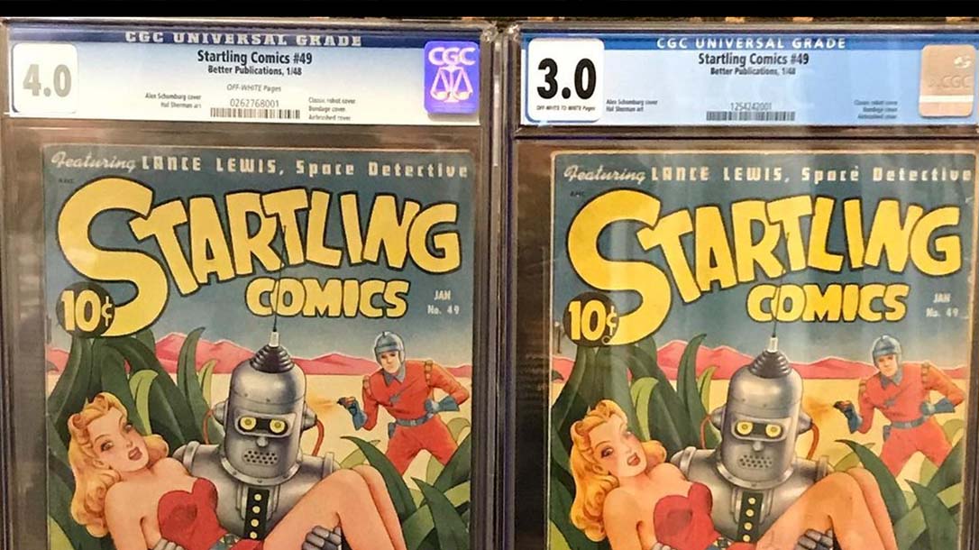 Startling Comics number 49 affectionately know as the "Bender" cover amongst serious collectors.