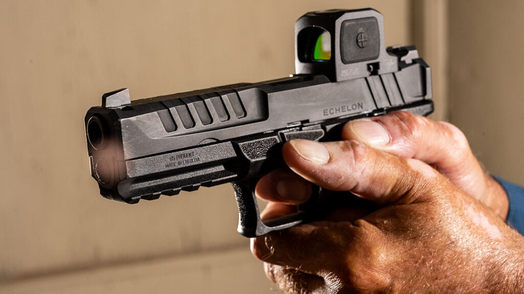 The author used the Springfield Echelon during the Gunsite 350 Pistol with Optics class.