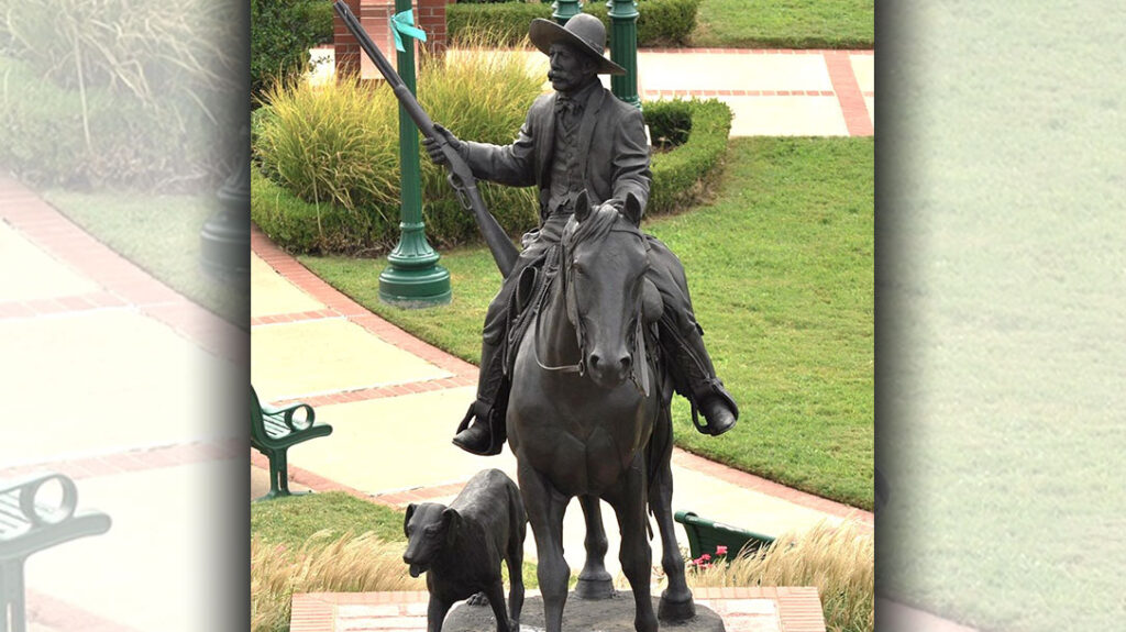 Located in Ft. Smith, Arkansas, this bronze statue memorializes legendary lawman Bass Reeves, who served as a Deputy U.S. Marshal for 32 years.