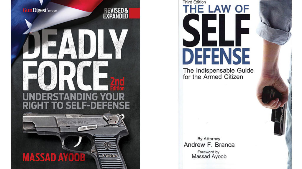 The author recommended books on justified lethal use of force.