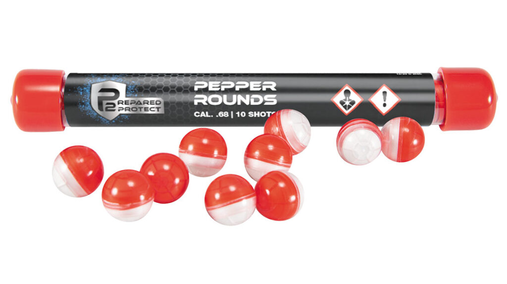 Less-Lethal Weapons: Umarex Prepared 2 Protect P2P Core Defense Pepper Rounds.