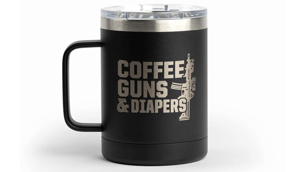 Valentine’s Day Gifts: Tactical Baby Gear Coffee, Guns & Diapers Coffee Mug.
