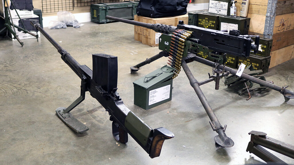 The first thing you notice upon entering Mississippi Arms is the Lahti antitank rifle and Ma Deuce .50-caliber sitting in the middle of the room.
