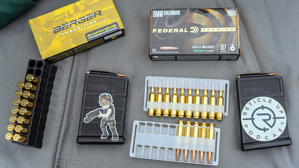 Factory ammunition choices in 6mm Creedmoor. 