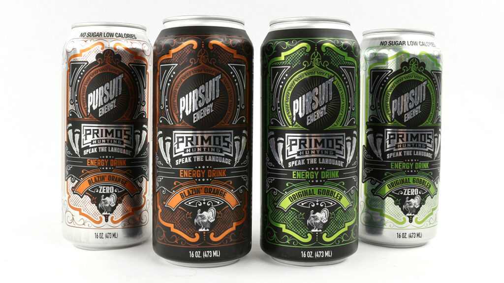 Pursuit Energy Primos Hunting drink.