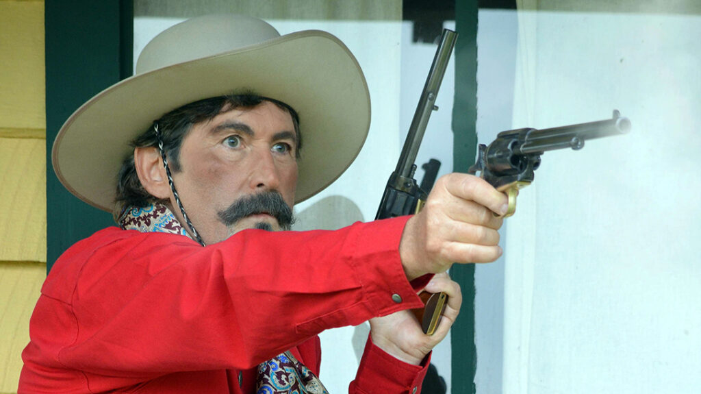 Portraying legendary old west figure Curly Bill. 