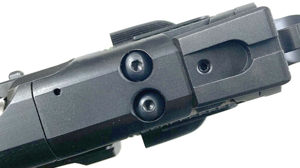 The A01-SD pistol is optics-ready with CZ Custom Shop optics plates.