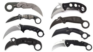 History of the karambit with eight modern examples.