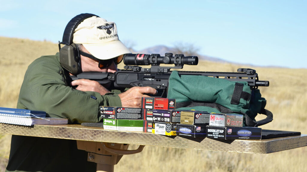 The author ran the Ruger LC Carbine 45 with a lot of different types of ammunition.