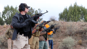 On the range at the Gunsite AK Armorer-Operator course.