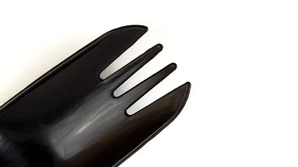 The business end of the spork. 