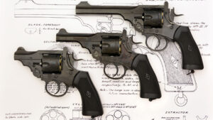 Since 2015, Webley & Scott has introduced multiple versions of its historic 1915 Mk VI revolver in CO2-powered, 4.5mm pellet cartridge models.