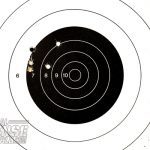15-yard accuracy is more than adequate to the pistol’s purpose, and the sights can be easily drifted to center groups.