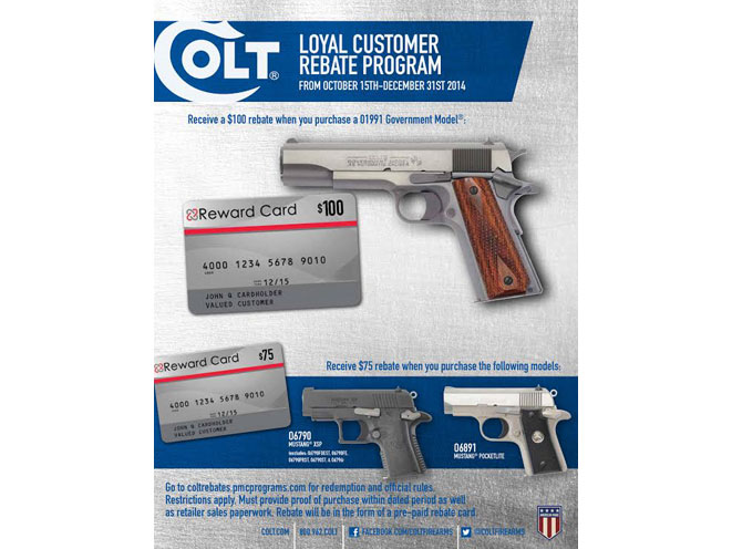 Colt Launches Loyal Customer Rebate Program
