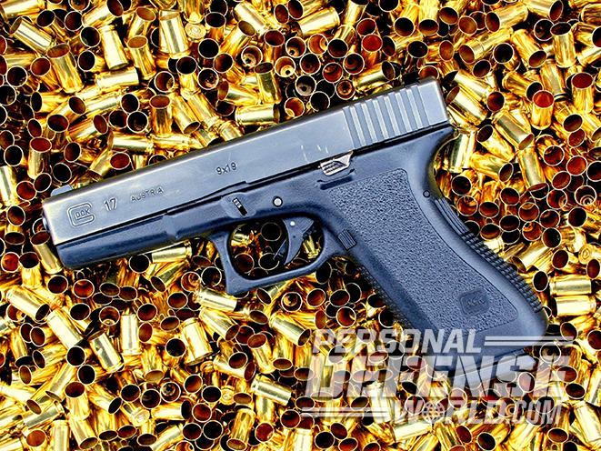 Glock 17 pistol ammo