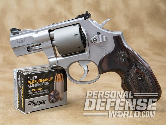 Smith & Wesson Performance Center Model 986 revolver with ammo