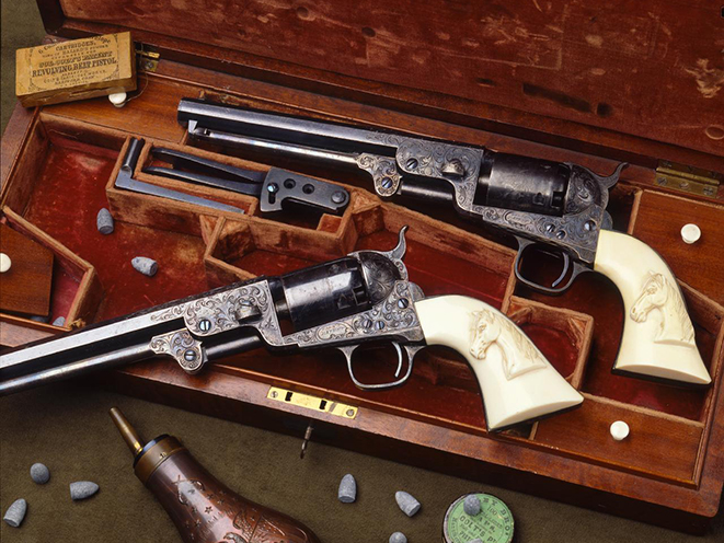 Samuel Colt's Model 1851 old west revolvers