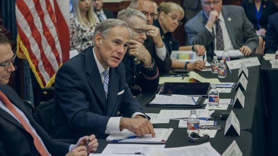 Texas Governor Greg Abbott first school safety discussion