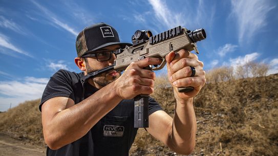 Lightweight and compact, the B&T MP9-N brings tons to the fight.