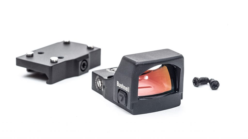 The Bushnell RXS-250 reflex sight is billed as tough enough for duty, yet compact enough for concealed carry.
