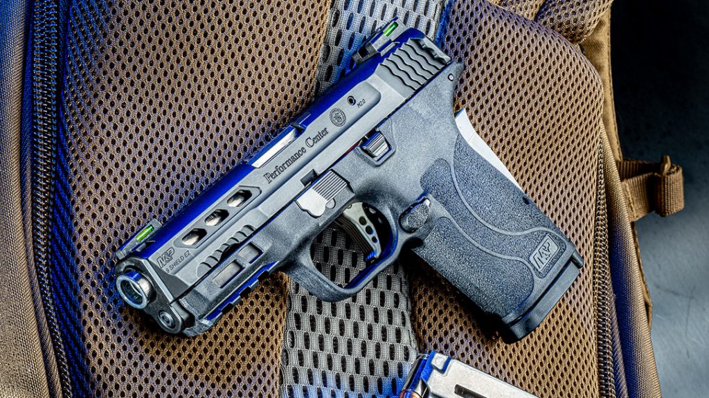 Featuring the EZ system for easy manipulation, the S&W PC M&P9 Shield EZ excels for EDC. 