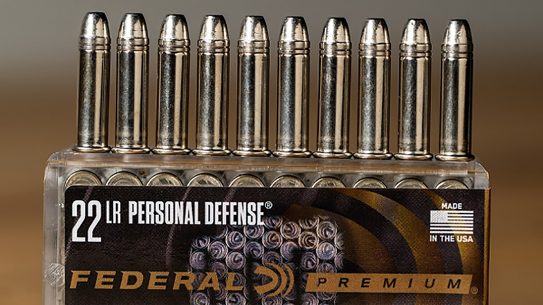 The new Federal Punch 22 LR pushes a 29-grain bullet at maximum velocities from short-barreled pistols.
