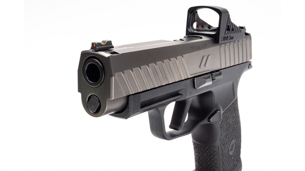 The small frame of the custom Sig P365XL is perfect for daily carry.