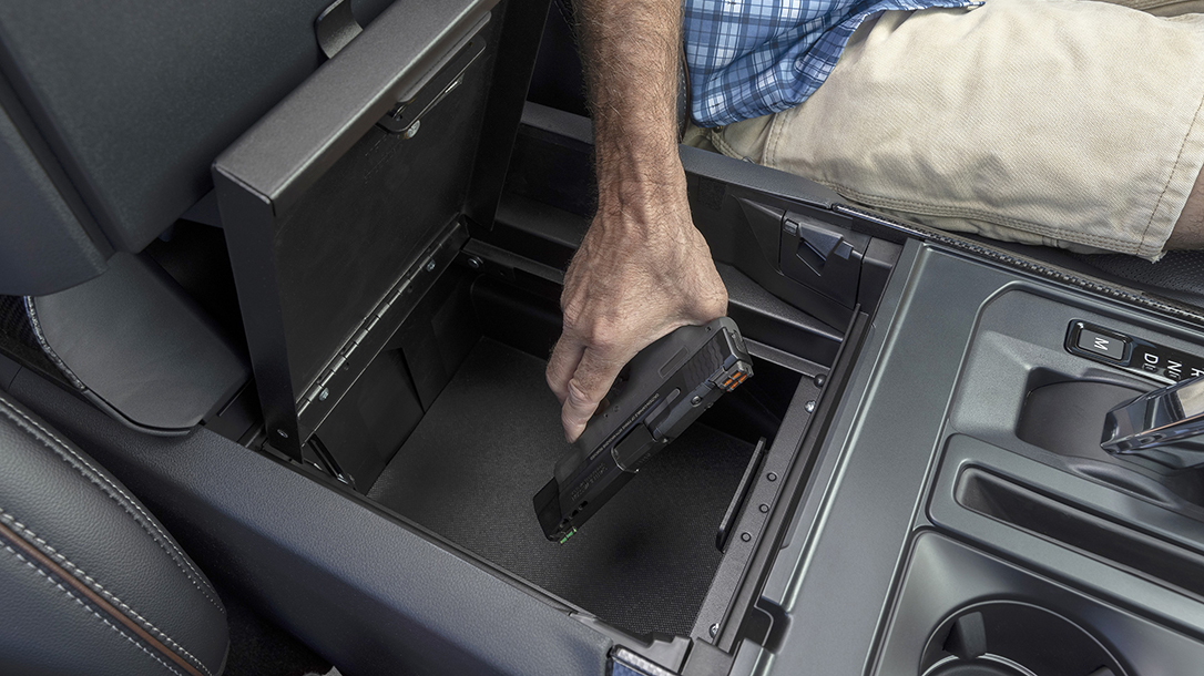 The Ford F-150 Console Security Safe.