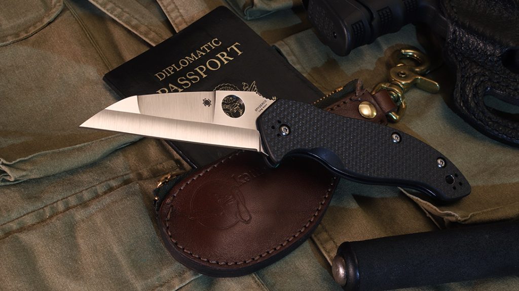 Rounding out the 3 knives, the Spyderco Canis is a no-nonsense folding knife optimized for personal defense. It was designed by former U.S. Marine Corps Special Operations officer and combatives trainer Kelly McCann.