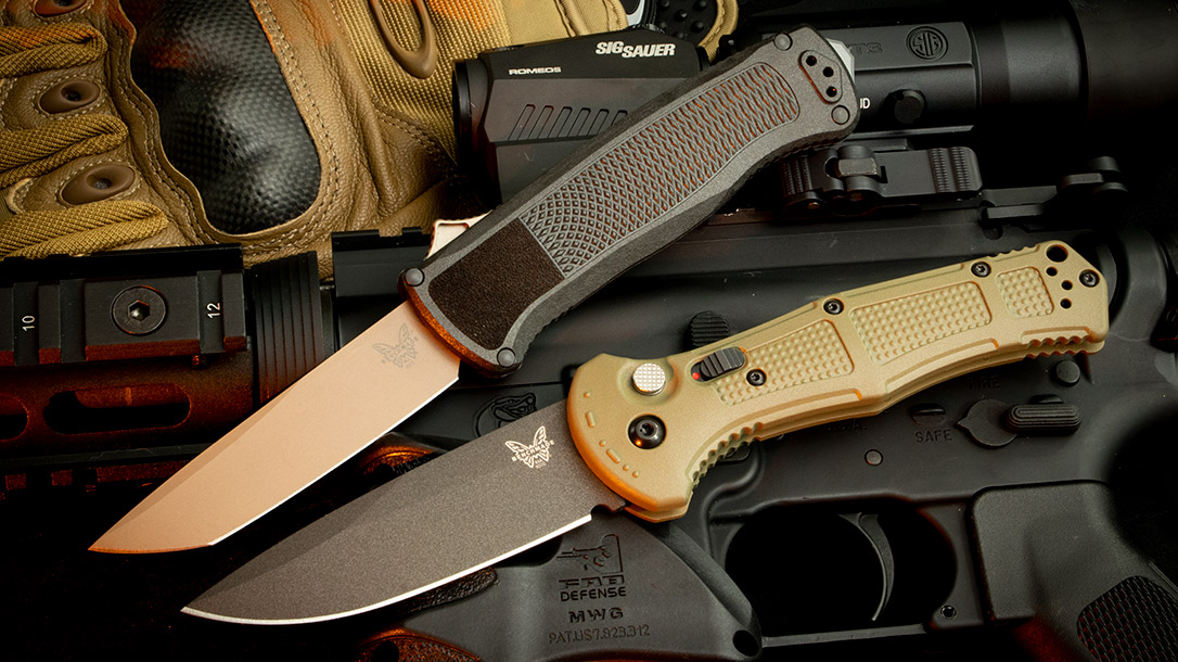 The Benchmade Claymore and Shootout.