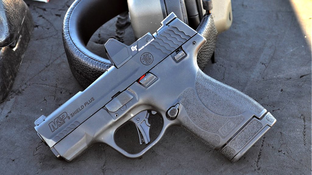 Top CCW Pistols of 2021 - S&W Shield Plus 3.0 Optics Ready pistol.