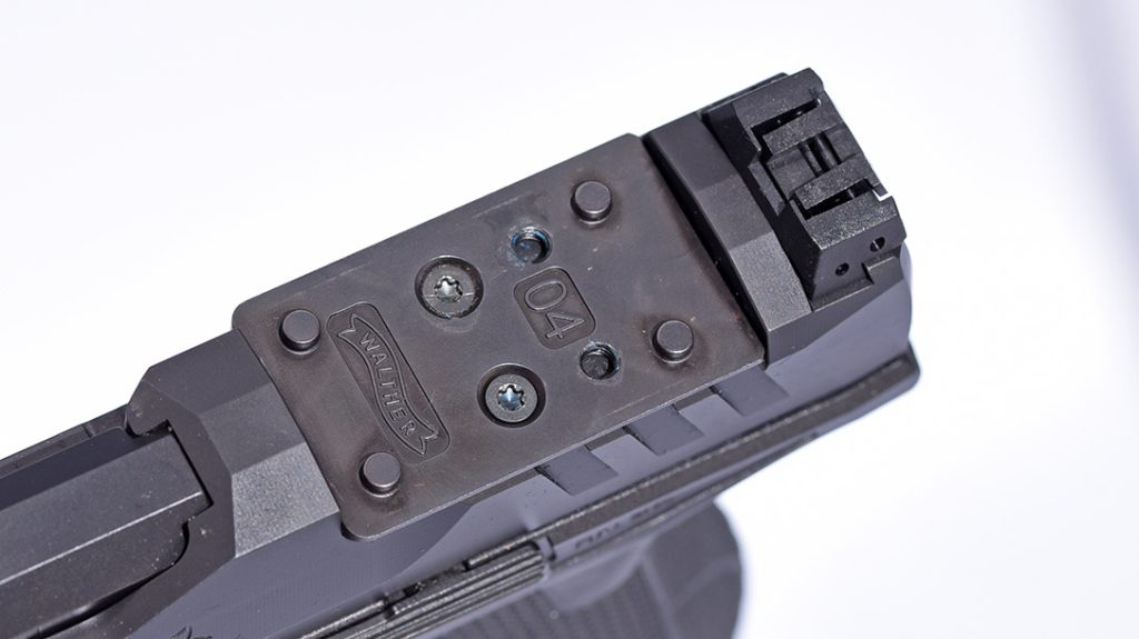 Just add the appropriate plate for your red-dot sight from Walther and you are ready to shoot. One plate of your choosing is included with the gun.