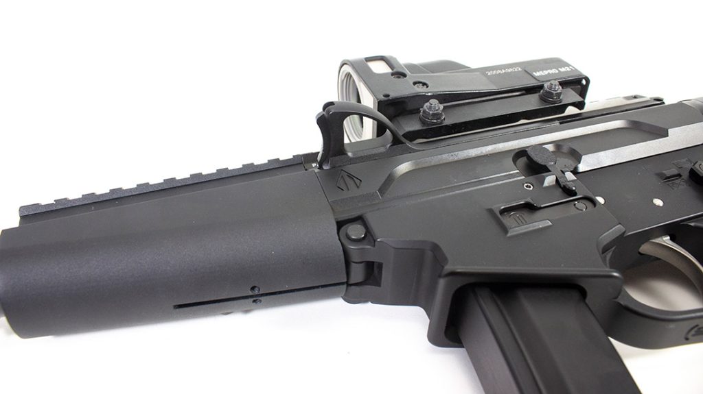 The Quarter Circle 10 YKMF-5 features a side charging handle.