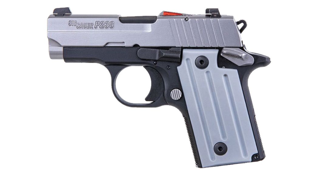 Best Handgun: SIG Sauer P238 Two Tone CA Compliant.