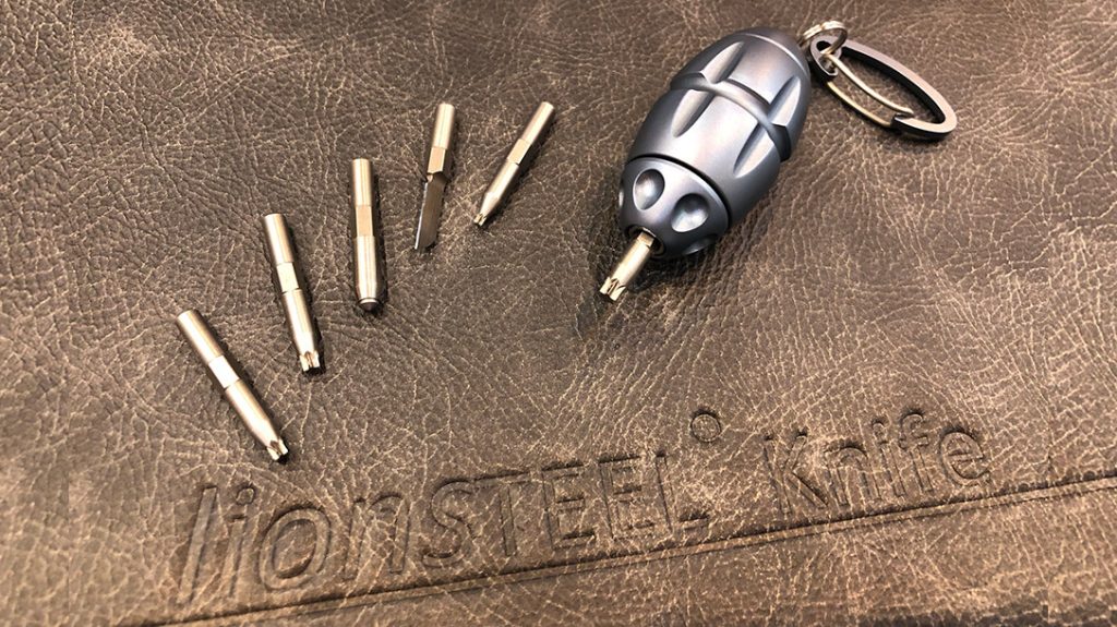 BLADE Show 2022 wasn't short on EDC items, like this keychain knife tool from Lionsteel Knife.