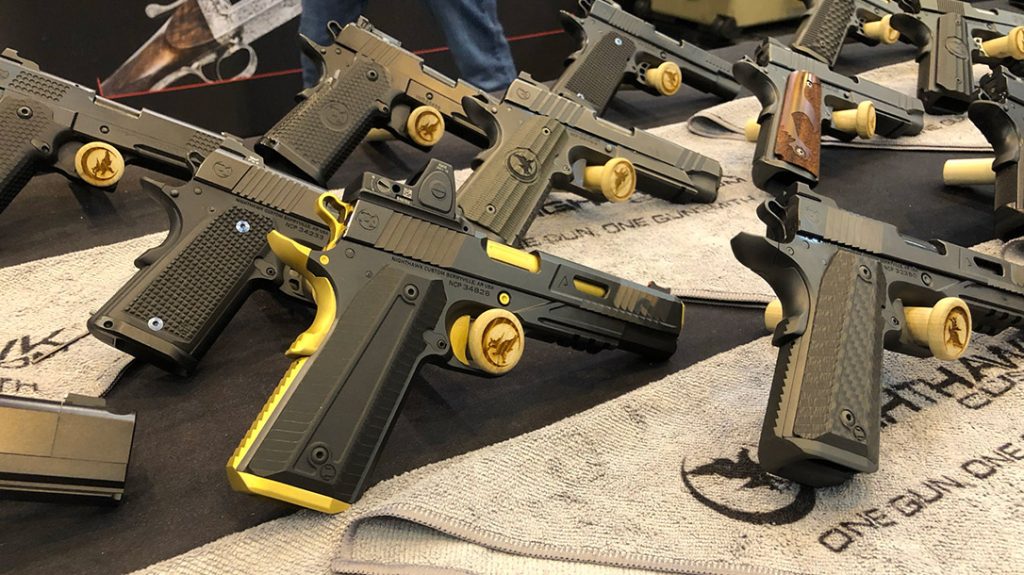 Even Nighthawk Customs had a booth displaying some of their amazing pistols.