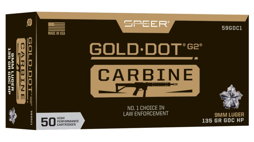 Speer – Gold Dot G2 carbine: Personal Defense Ammo.