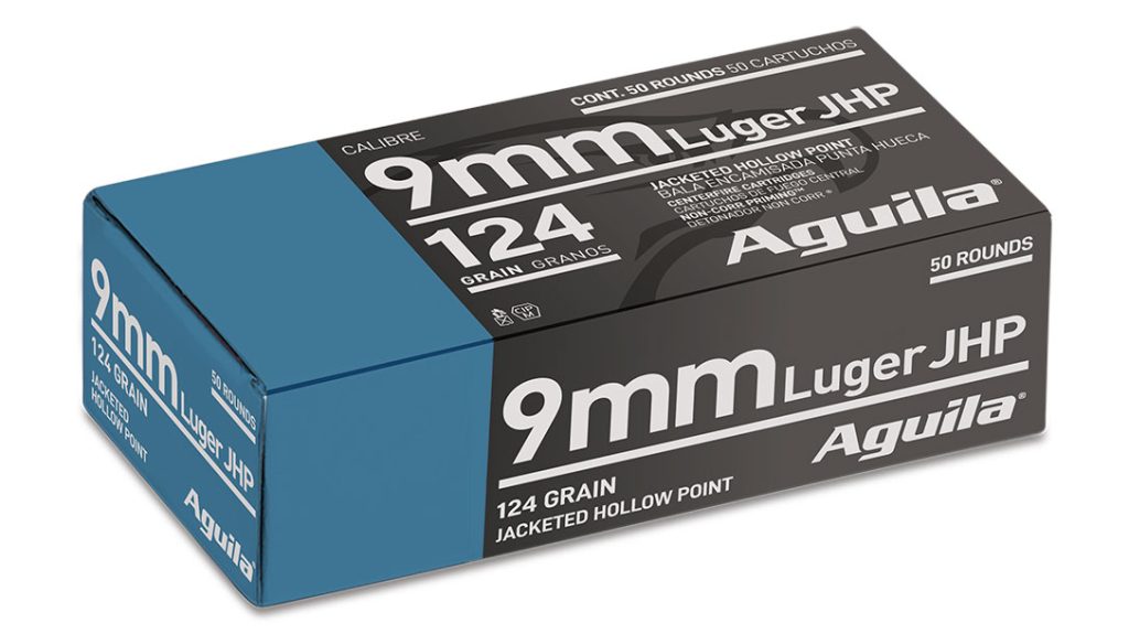 Aguila – Jacketed Hollow Point Pistol Line: Personal Defense Ammo.