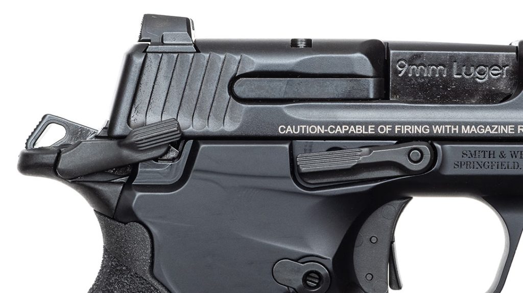 For southpaws, the Smith & Wesson CSX offers an ambi thumb safety and slide stop as well as the ability to swap out the mag release.