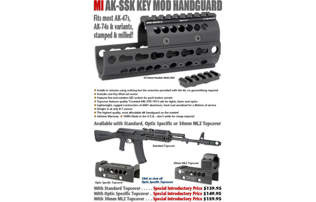 Midwest Industries AK-SSK KeyMod Handguard | 20 New AK Accessories For 2014