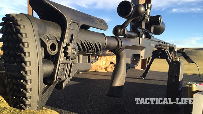 Savage 10 BA Stealth rifle fab defense stock