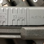 Custom Wilson Combat Glock 19 Gen4 pistol logo