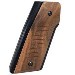 black wood usa english walnut grips grooved right profile