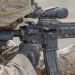 marines m27 iar rifle closeup