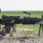 army m249 saw squad automatic rifle right profile