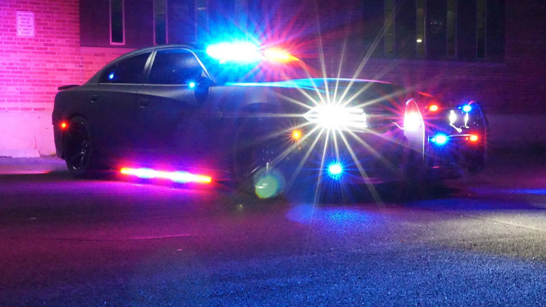 Armormax Bulletproof Dodge Charger Hellcat Police Car lights