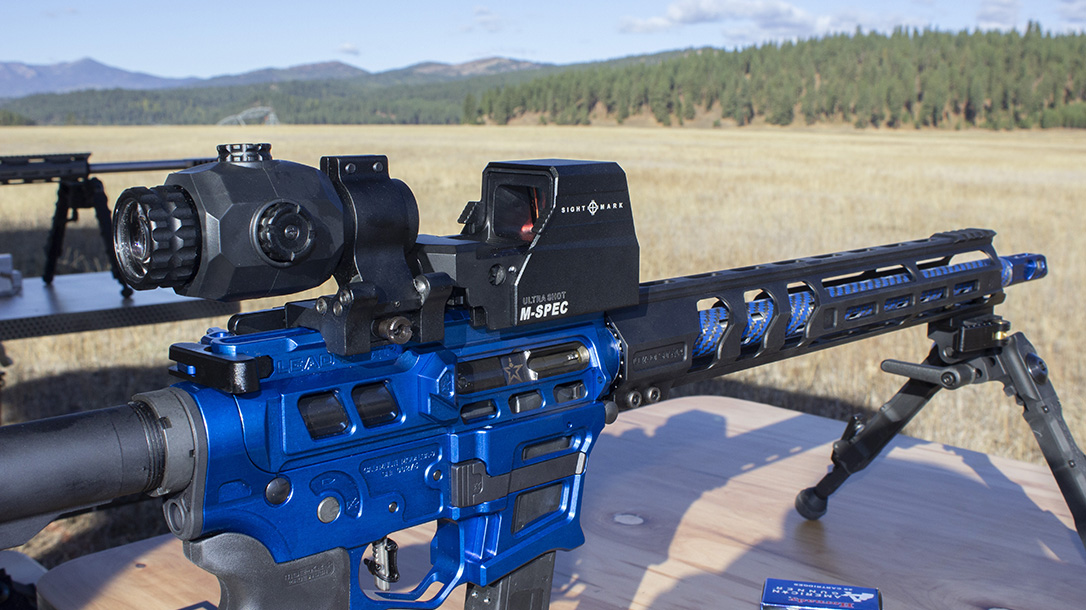 Sightmark Ultra Shot M-Spec, reflex sight, rifle, range
