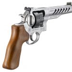 Hogue hand-polished wood grips add to the appeal.