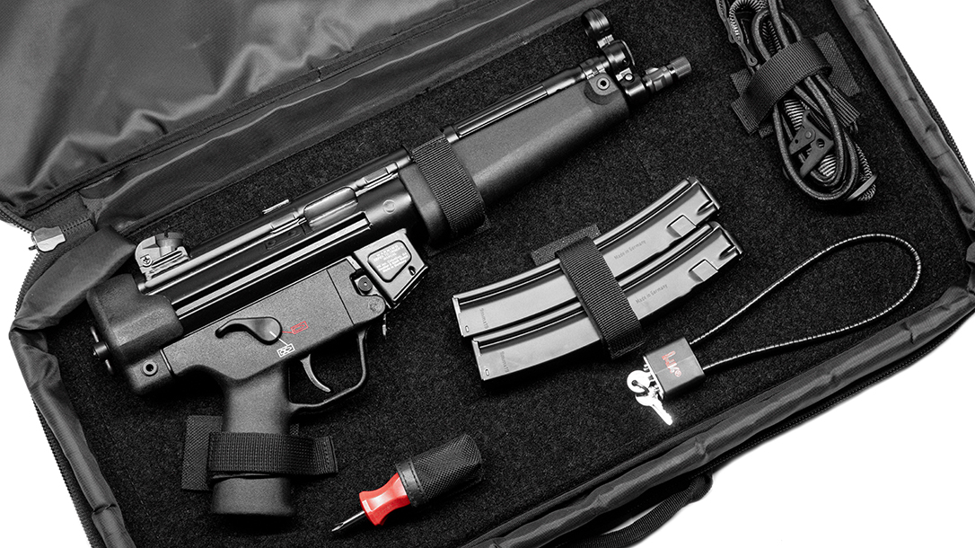 Classified a pistol, the carrying case makes an especially handy package.