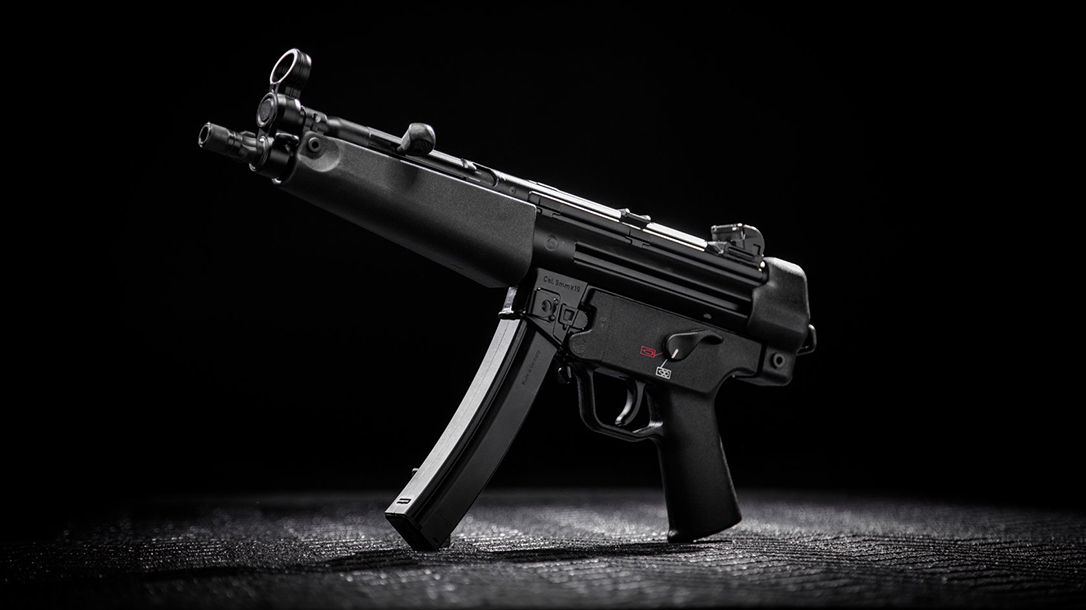 The MP5 returns in the form of the HK SP5 pistol.